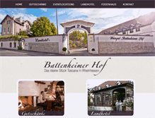 Tablet Screenshot of battenheimerhof.com